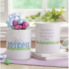 Personalized Easter Mug with Chocolate Eggs